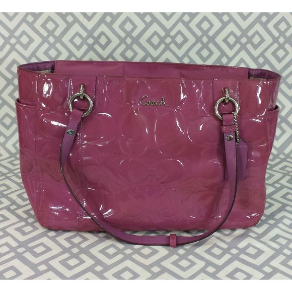 Coach Handbags - Coach Mauve East West Gallery Leather Tote Bag